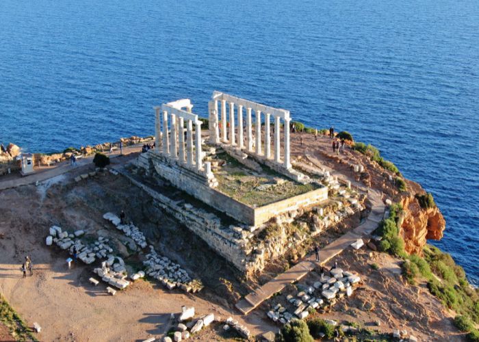 Cape sounio Aerial motion shutterstock copy copy copy copy