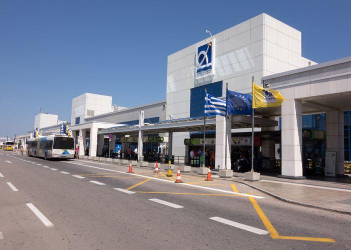 Venizelos airport blackboard1965 shutterstock