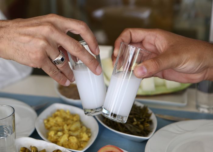 ouzo cheers Utku Demirsoy shutterstock