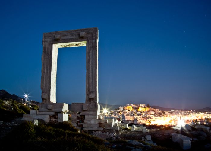 portara by night By Christos Siatos shutterstock