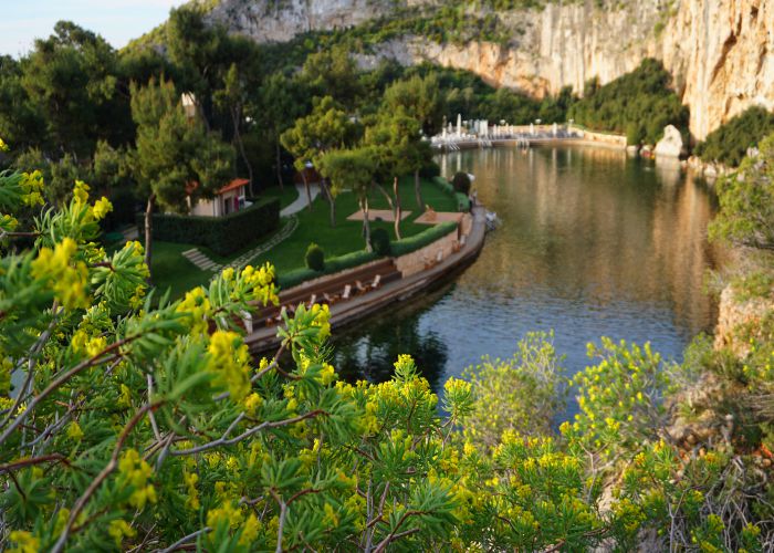 lake vouliagmeni Greens and Blues shuttestock