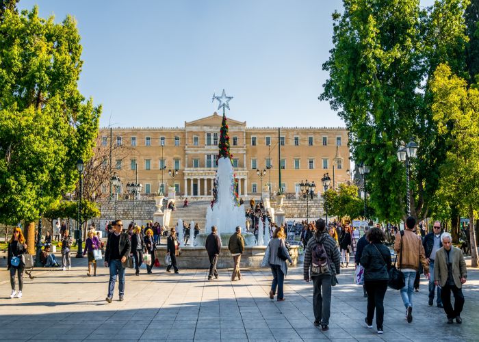 Syntagma square people