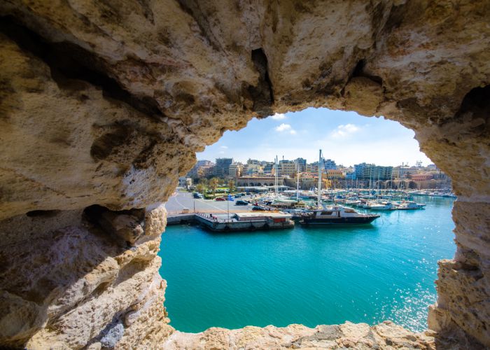 view of heraklion harbour