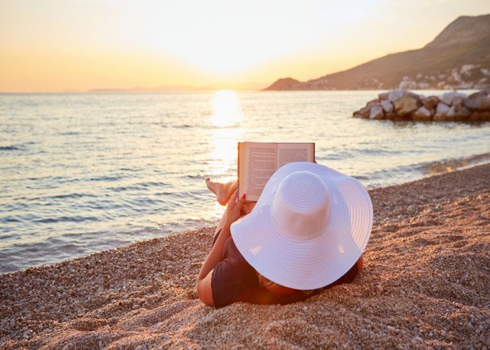 reading by the sea