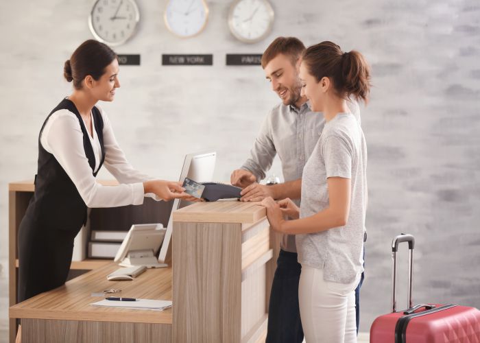 hotel reception