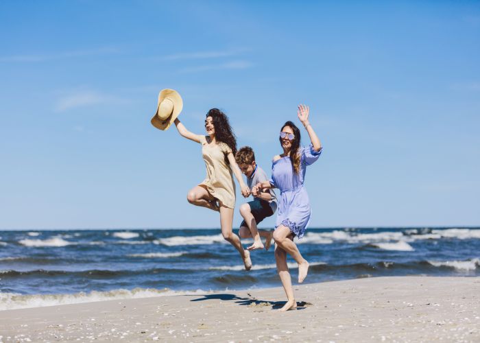 Children on the beach