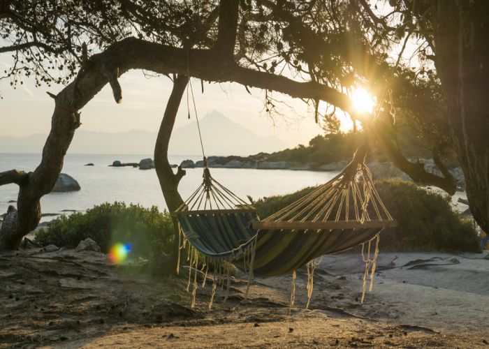 hammock greece in august