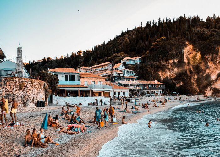 beach lefkada greece