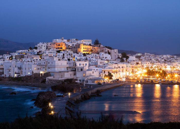 Naxos by night