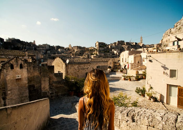 woman in matera