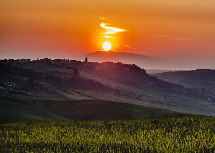 tarquinia sunset