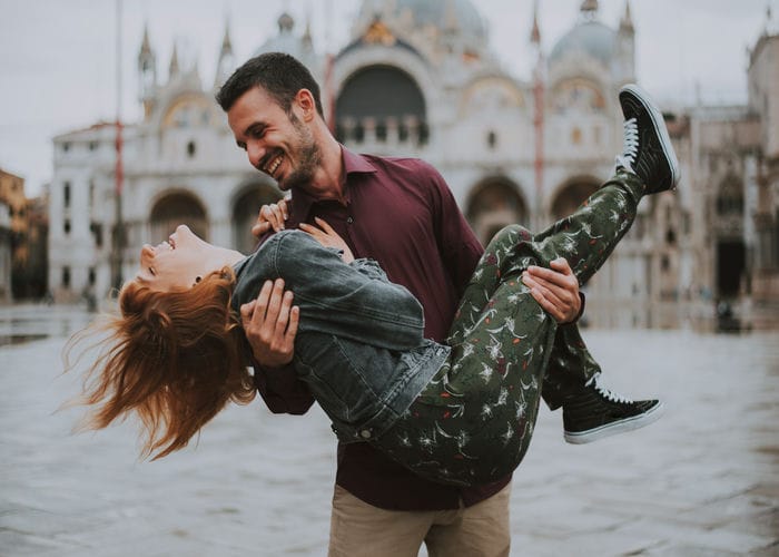Couple in venice