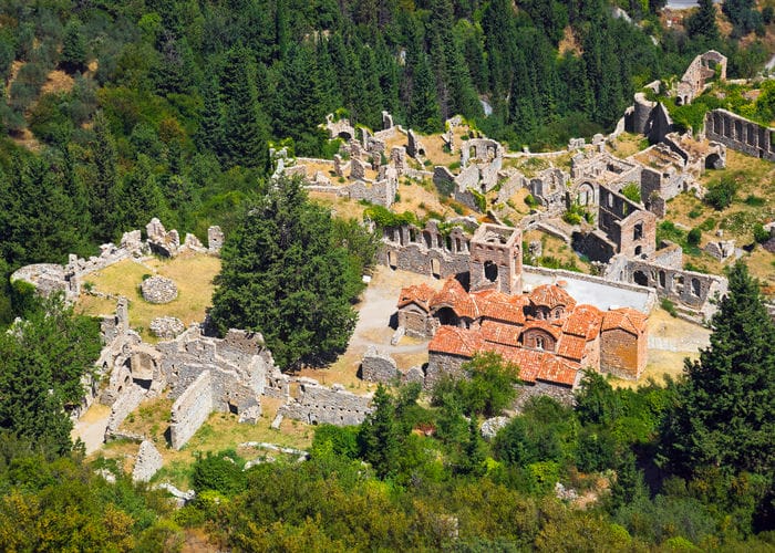 mystras ruins