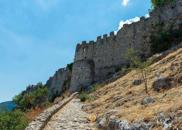 mystras stone ruins