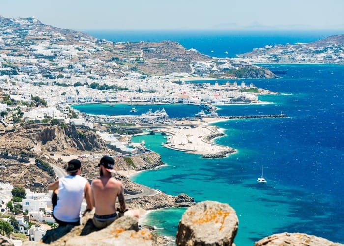 mykonos from the top bmphotographer shutterstock