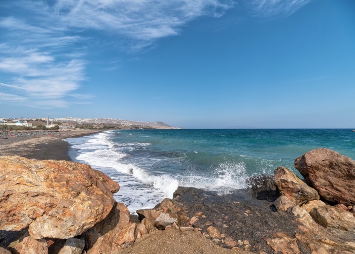 monolithos beach Claudio306 shutterstock