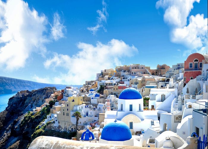 santorini landscape