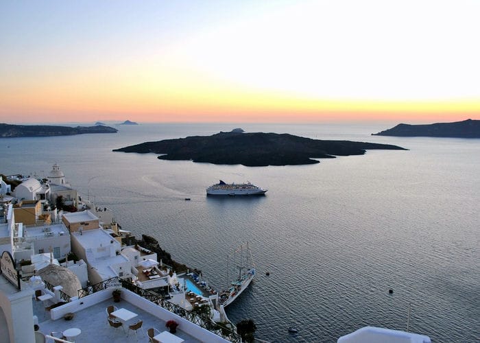 santorini sunset